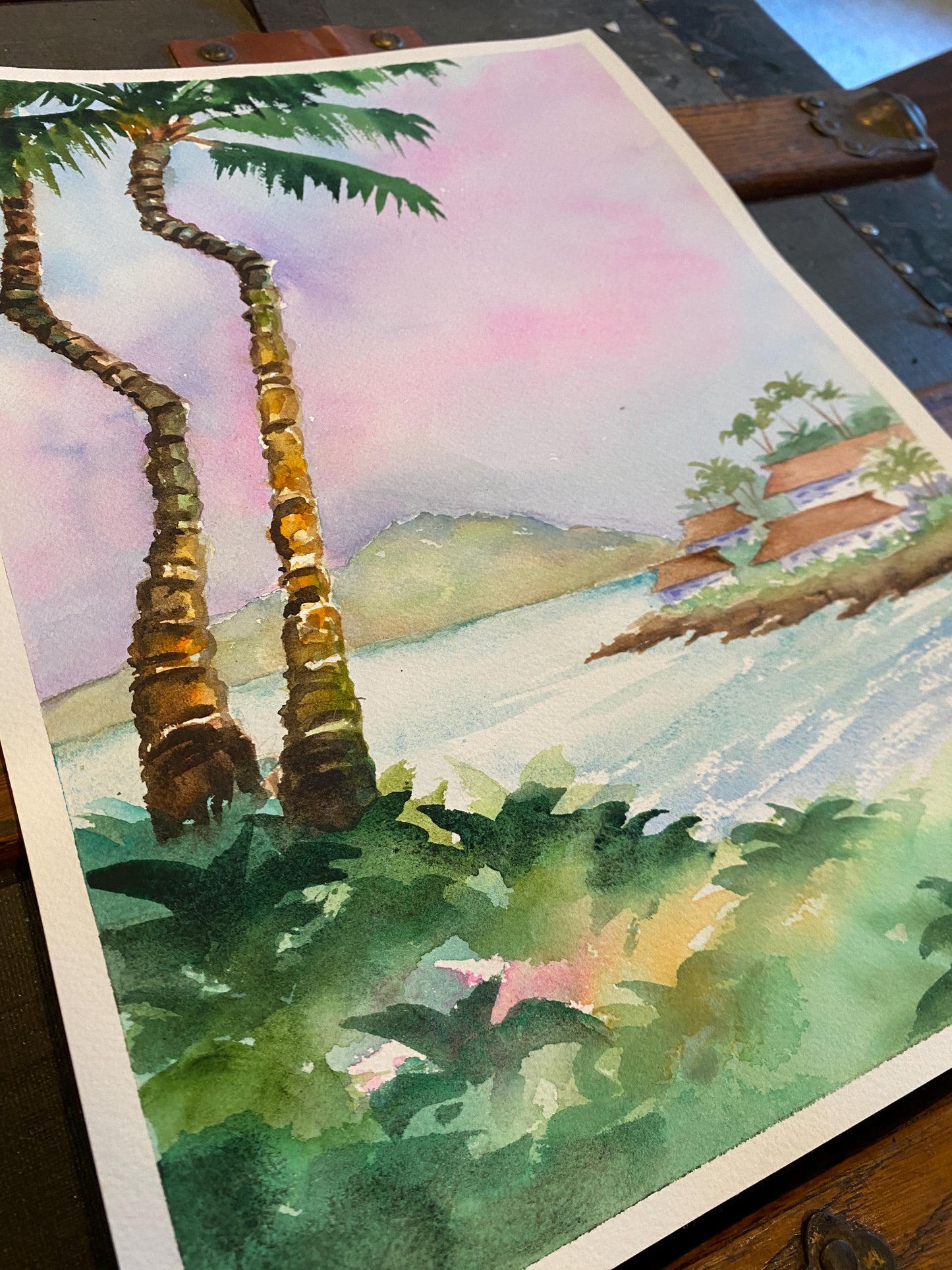 Original Watercolor Painting - Napili Sunrise, Maui