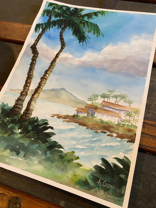 Original Watercolor Painting - Napili Bay, Maui