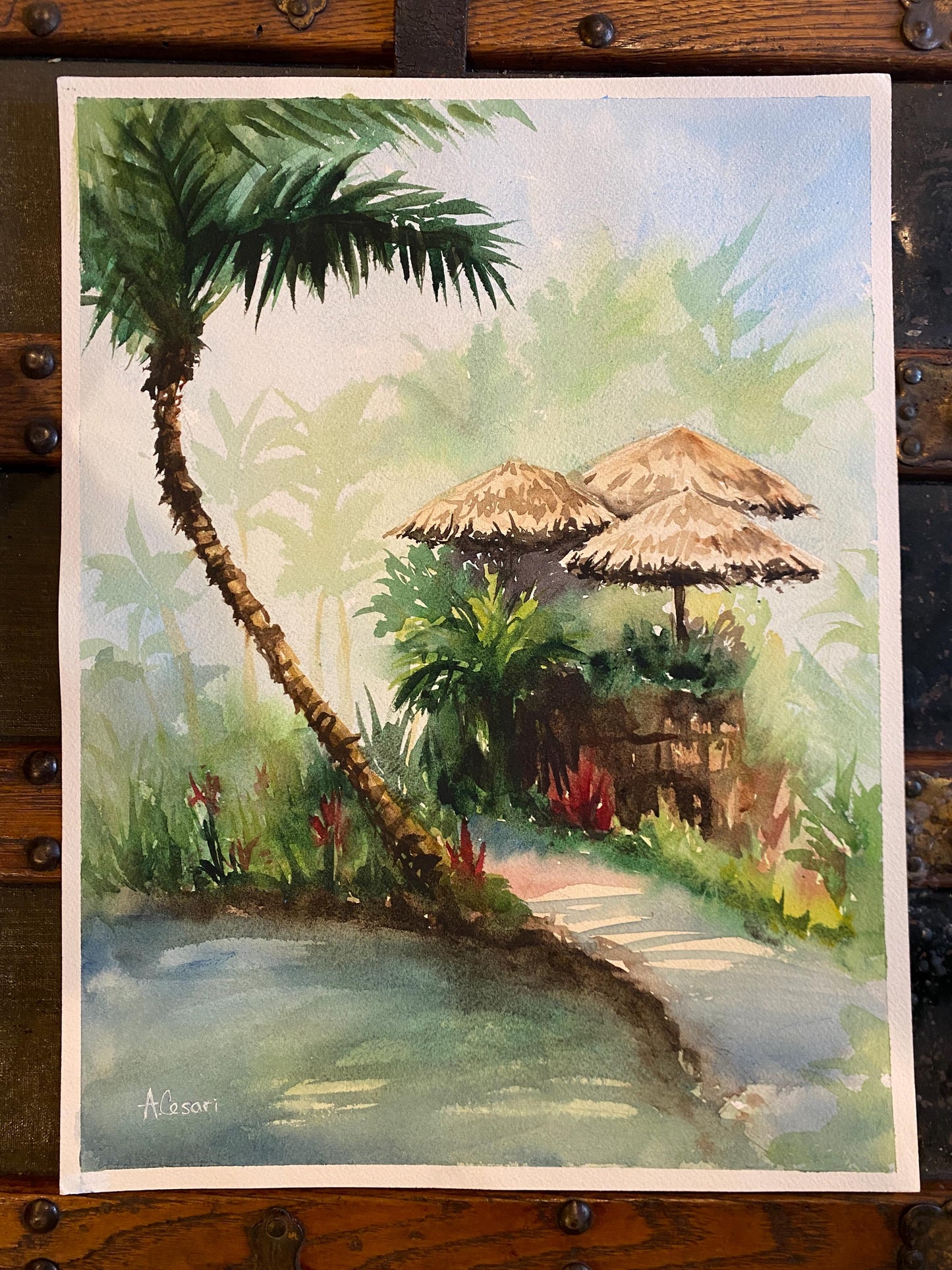 Original Watercolor Painting - Maui Tropical Plantation