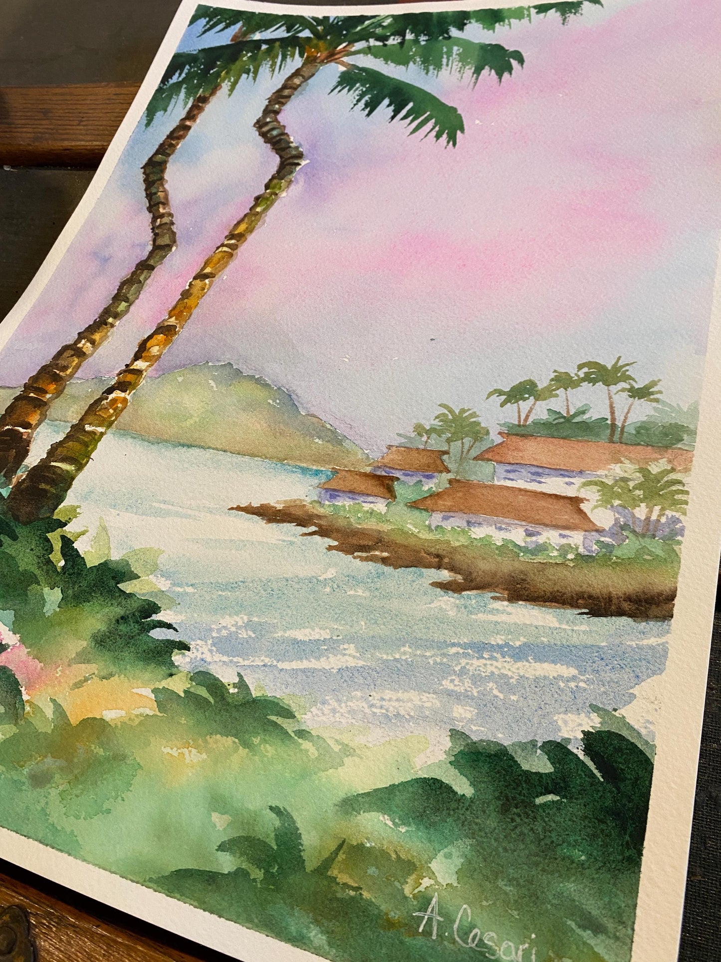 Original Watercolor Painting - Napili Sunrise, Maui