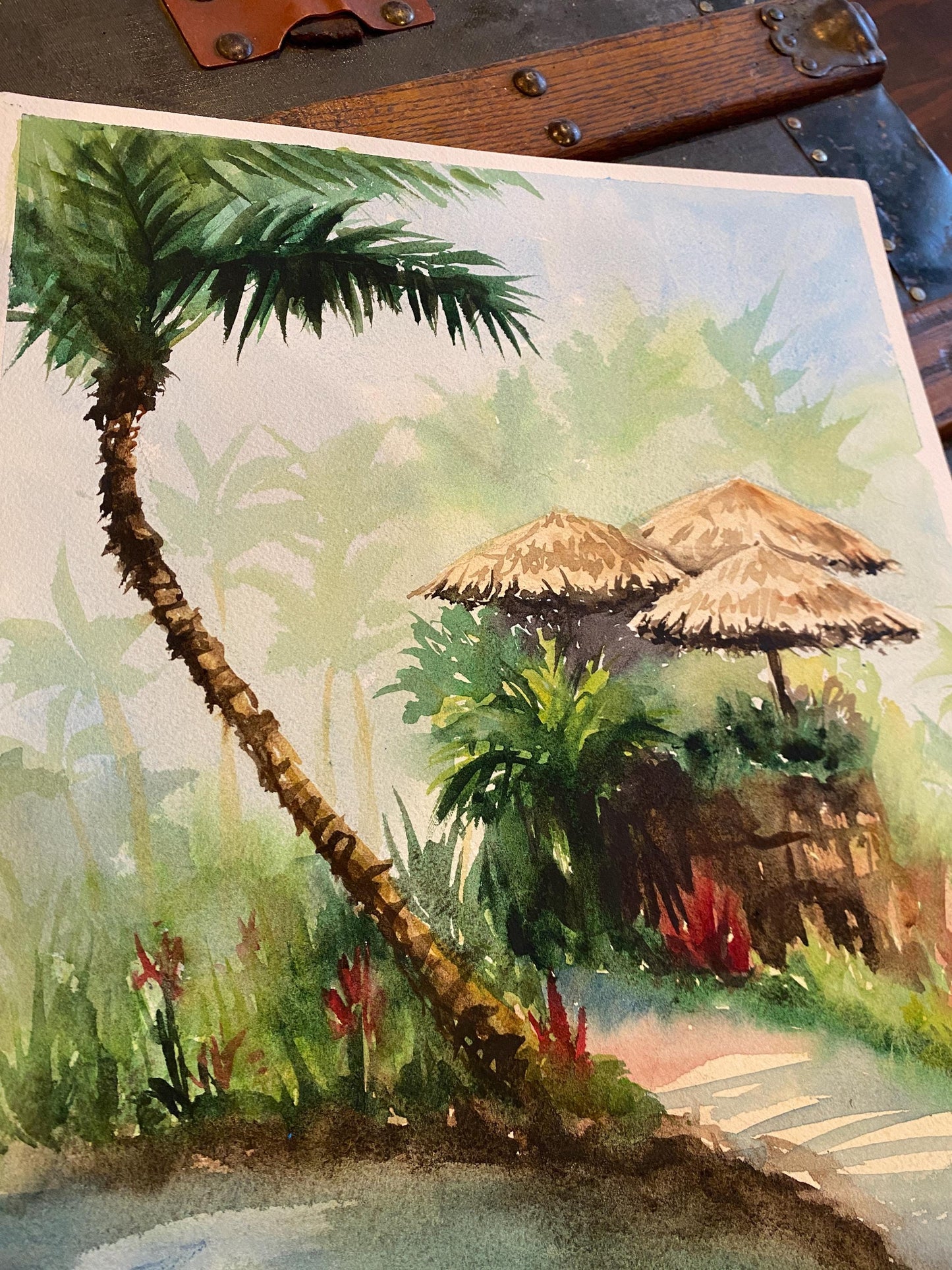 Original Watercolor Painting - Maui Tropical Plantation
