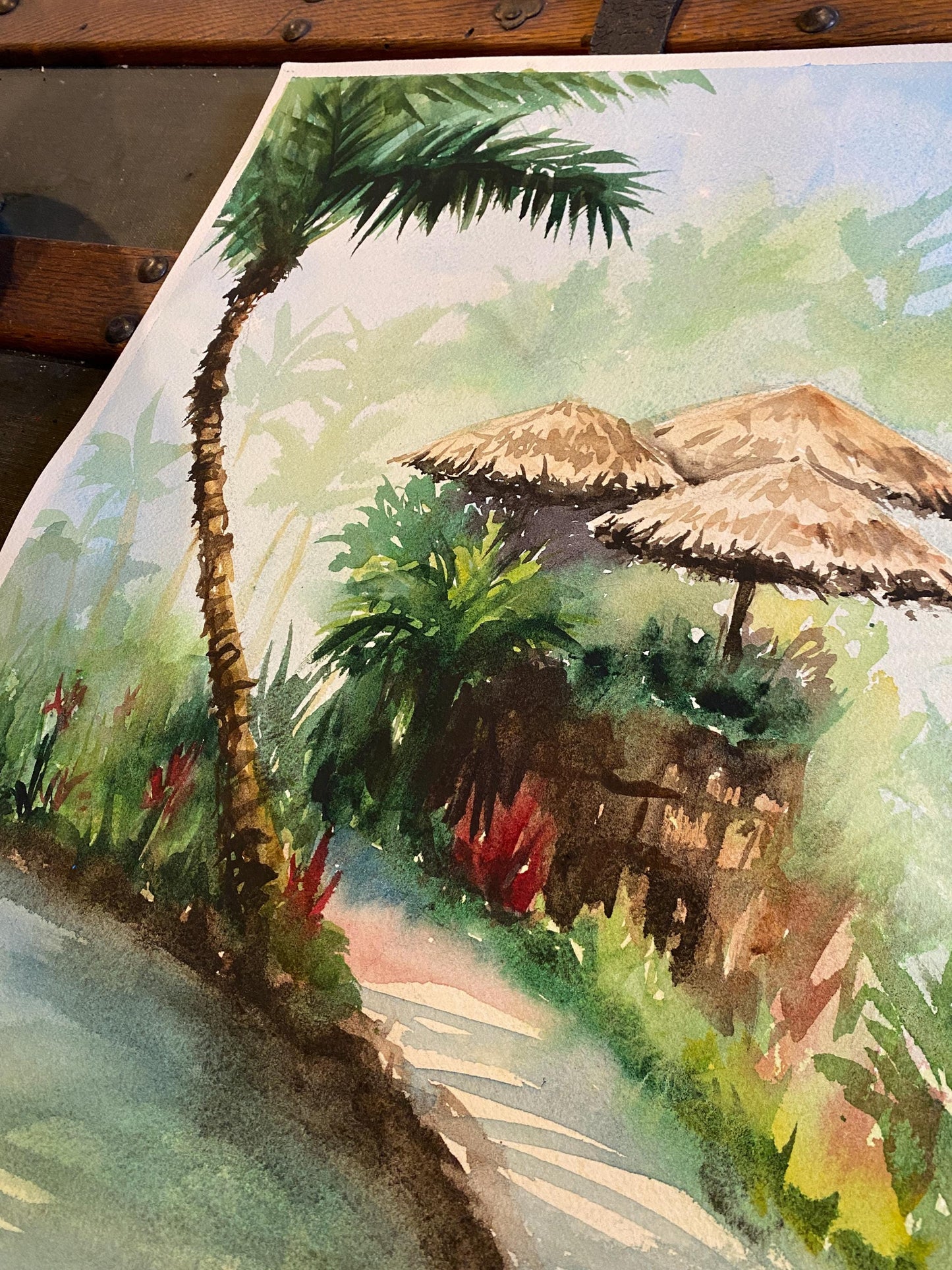 Original Watercolor Painting - Maui Tropical Plantation