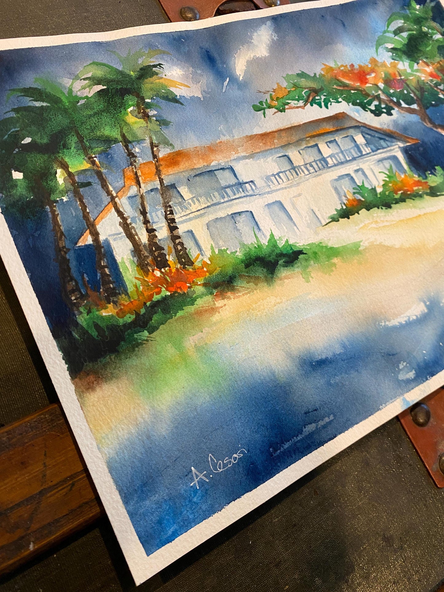 Original Watercolor Painting - Charley Young Beach, Maui
